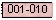 Text Box: 001-010