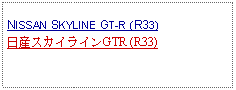 Text Box: NISSAN SKYLINE GT-R (R33)日産スカイラインGTR (R33)