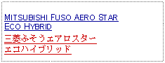 Text Box: MITSUBISHI FUSO AERO STAR ECO HYBRID三菱ふそうエアロスターエコハイブリッド