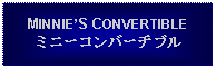 Text Box: MINNIES CONVERTIBLEミニーコンバーチブル