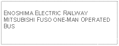 Text Box: ENOSHIMA ELECTRIC RAILWAY MITSUBISHI FUSO ONE-MAN OPERATED BUS