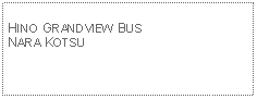 Text Box: HINO GRANDVIEW BUSNARA KOTSU