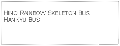 Text Box: HINO RAINBOW SKELETON BUSHANKYU BUS 