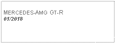 Text Box: MERCEDES-AMG GT-R01/2018