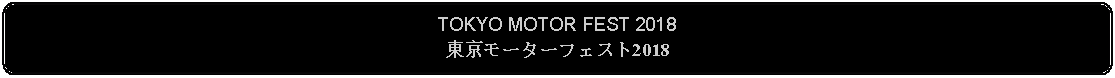 Flowchart: Alternate Process: TOKYO MOTOR FEST 2018東京モーターフェスト2018