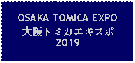 Text Box: OSAKA TOMICA EXPO 大阪トミカエキスポ2019