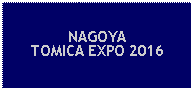 Text Box: NAGOYA TOMICA EXPO 2016