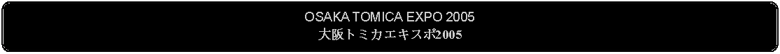 Flowchart: Alternate Process: OSAKA TOMICA EXPO 2005大阪トミカエキスポ2005