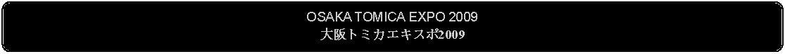 Flowchart: Alternate Process: OSAKA TOMICA EXPO 2009大阪トミカエキスポ2009