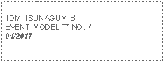 Text Box: TDM TSUNAGUM SEVENT MODEL ** NO. 704/2017
