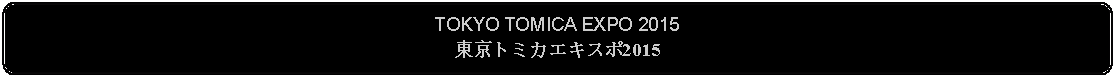 Flowchart: Alternate Process: TOKYO TOMICA EXPO 2015東京トミカエキスポ2015