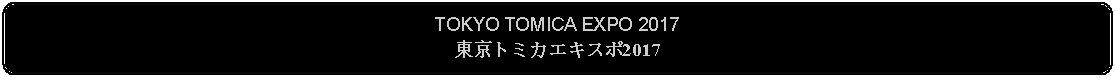 Flowchart: Alternate Process: TOKYO TOMICA EXPO 2017東京トミカエキスポ2017