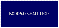 Text Box: KODOMO CHALLENGE