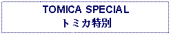 Text Box: TOMICA SPECIALトミカ特別