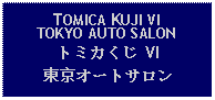 Text Box: TOMICA KUJI VITOKYO AUTO SALONトミカくじ VI東京オートサロン