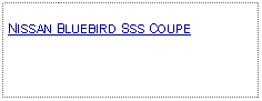 Text Box: NISSAN BLUEBIRD SSS COUPE