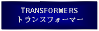 Text Box: TRANSFORMERSトランスフォーマー