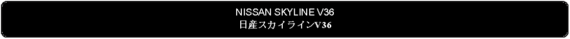 Flowchart: Alternate Process: NISSAN SKYLINE V36日産スカイラインV36