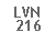 Text Box: LVN216