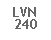 Text Box: LVN240