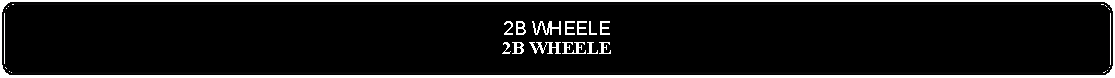 Flowchart: Alternate Process: 2B WHEELE2B WHEELE