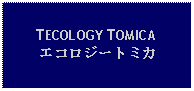 Text Box: TECOLOGY TOMICAエコロジートミカ