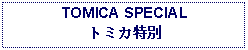 Text Box: TOMICA SPECIALトミカ特別