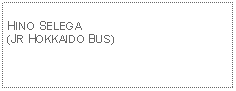 Text Box: HINO SELEGA  (JR HOKKAIDO BUS)