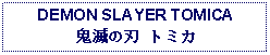 Text Box: DEMON SLAYER TOMICA鬼滅の刃 トミカ