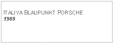 Text Box: ITALIYA BLAUPUNKT PORSCHE1989