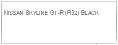 Text Box: NISSAN SKYLINE GT-R (R32) BLACK