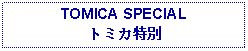 Text Box: TOMICA SPECIALトミカ特別