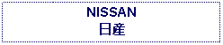 Text Box: NISSAN日産