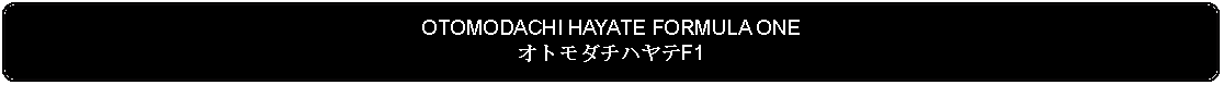 Flowchart: Alternate Process: OTOMODACHI HAYATE FORMULA ONEオトモダチハヤテF1