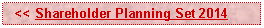 Text Box:   << Shareholder Planning Set 2014 