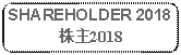 Rectangle: Rounded Corners: SHAREHOLDER 2018株主2018