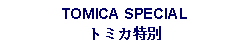 Text Box: TOMICA SPECIALトミカ特別