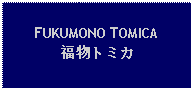 Text Box: FUKUMONO TOMICA福物トミカ