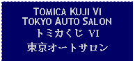 Text Box: TOMICA KUJI VITOKYO AUTO SALONトミカくじ VI東京オートサロン