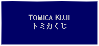 Text Box: TOMICA KUJIトミカくじ