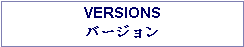 Text Box: VERSIONSバージョン