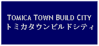 Text Box: TOMICA TOWN BUILD CITYトミカタウンビルドシティ