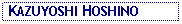 Text Box:  KAZUYOSHI HOSHINO