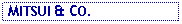 Text Box:  MITSUI & CO.