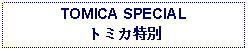 Text Box: TOMICA SPECIALトミカ特別